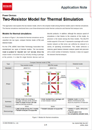 Two-Resistor Model for Thermal Simulation