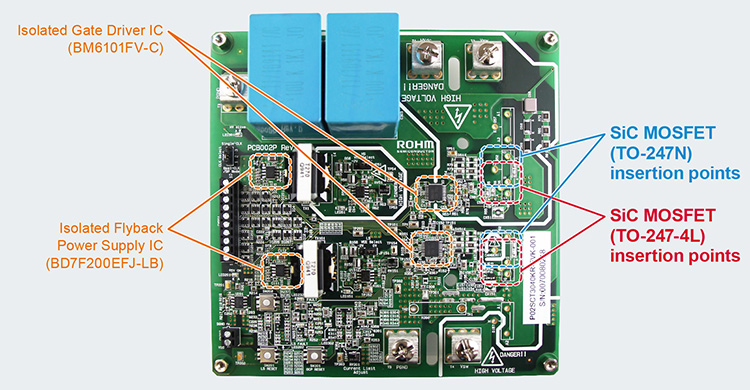 SiC MOSFET Evaluation Board - P02SCT3040KR-EVK-001