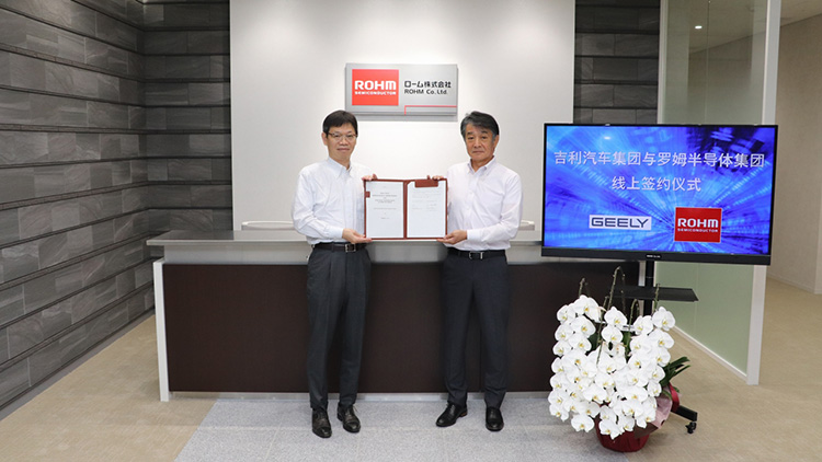 Isao Matsumoto, President and CEO, ROHM Co., Ltd. (right)