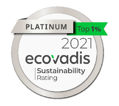 ecovadis 2021 Platinum Rating