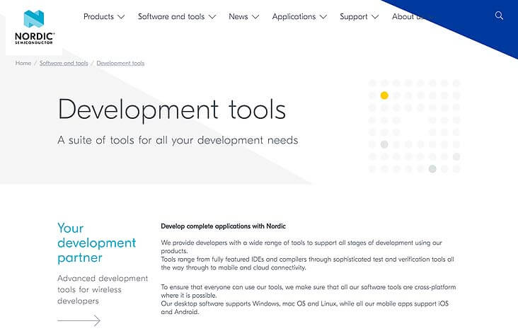 Nordic Development tools