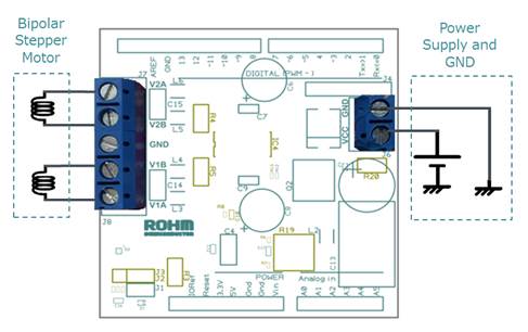 ROHM Stepper Motor Driver Shield for Arduino Platform