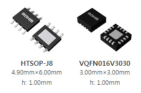 3D image of the front and back of the package HTSOP-J8